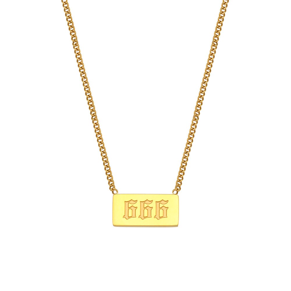 18K Gold Plated Angel Number Necklace