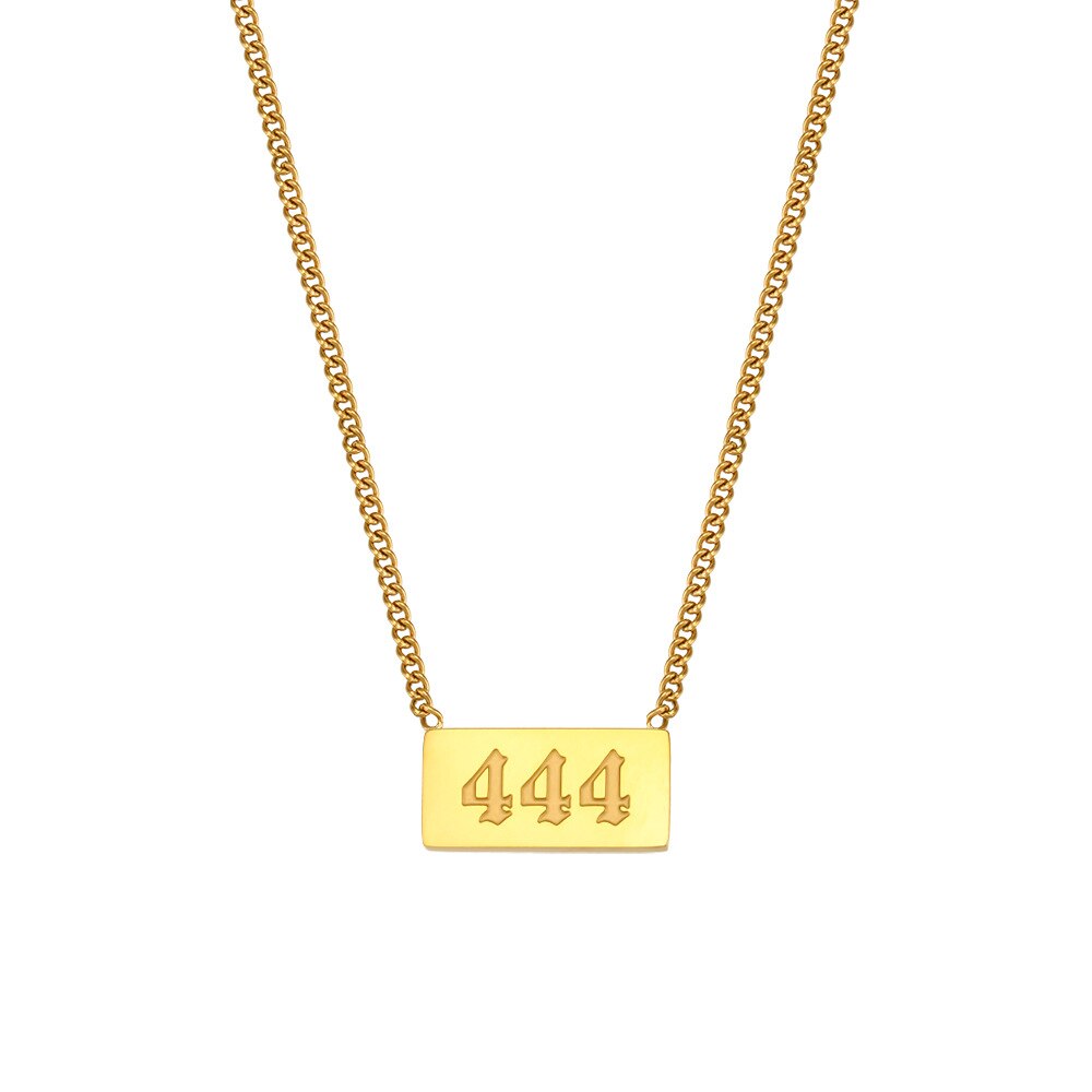 18K Gold Plated Angel Number Necklace