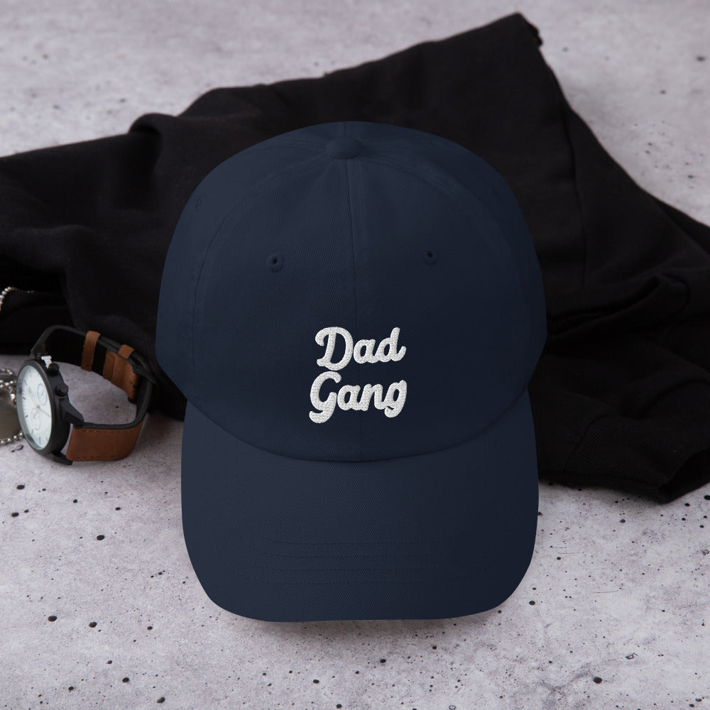 Navy Blue embroidered Dad Gang hat