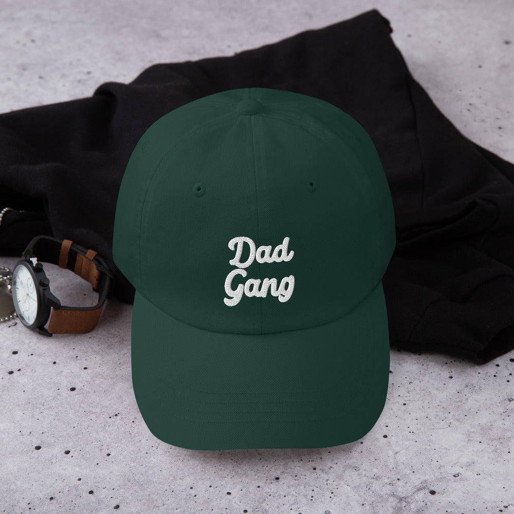 Forest Green embroidered Dad Gang hat